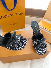 Fortok Louis Vuitton x Takashi Murakami 6AM Heels Black and White 10.5cm - 6