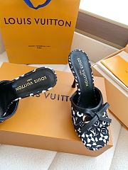 Fortok Louis Vuitton x Takashi Murakami 6AM Heels Black and White 10.5cm - 5