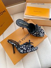Fortok Louis Vuitton x Takashi Murakami 6AM Heels Black and White 10.5cm - 4