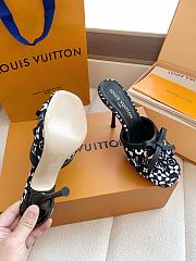 Fortok Louis Vuitton x Takashi Murakami 6AM Heels Black and White 10.5cm - 3