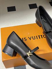 Fortok Louis Vuitton Black Romy Flat Ballerina 3.5cm - 6