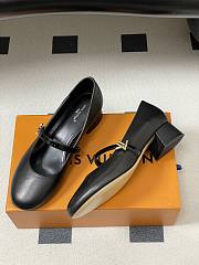 Fortok Louis Vuitton Black Romy Flat Ballerina 3.5cm - 5