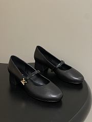 Fortok Louis Vuitton Black Romy Flat Ballerina 3.5cm - 4