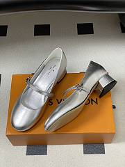 Fortok Louis Vuitton Silver Romy Flat Ballerina 3.5cm - 6