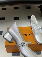 Fortok Louis Vuitton Silver Romy Flat Ballerina 3.5cm - 5