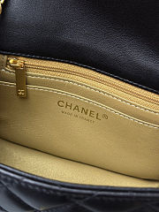 Fortok Chanel Mini Flap Bag With Gold Ball Charm Black 18×13×7cm - 4
