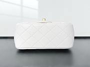 Fortok Chanel Mini Flap Bag With Gold Ball Charm White 18×13×7cm - 6