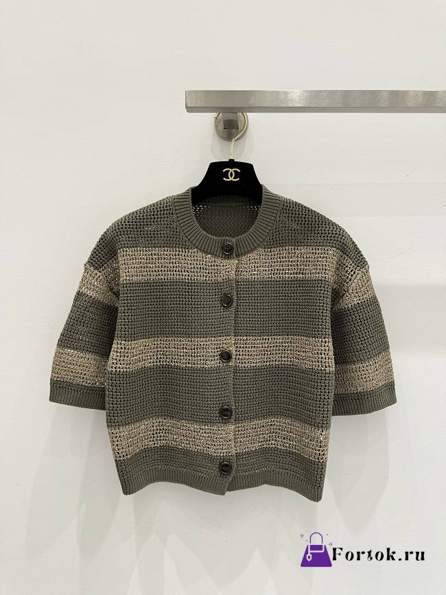 Fortok Brunello Cucinelli  dazzling stripes cropped Cardigan Knitwear 01 - 1