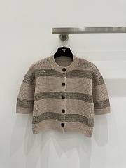 Fortok Brunello Cucinelli  dazzling stripes cropped Cardigan Knitwear 02 - 1