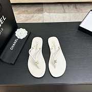 Fortok Chanel Thong Flip-flops White - 1