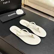 Fortok Chanel Thong Flip-flops White - 6