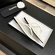 Fortok Chanel Thong Flip-flops White - 4