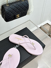 Fortok Chanel Thong Flip-flops Light Pink - 6