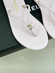 Fortok Chanel Thong Flip-flops Light Pink - 5