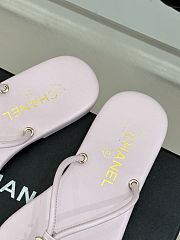 Fortok Chanel Thong Flip-flops Light Pink - 4