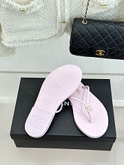 Fortok Chanel Thong Flip-flops Light Pink - 3