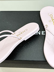 Fortok Chanel Thong Flip-flops Light Pink - 2
