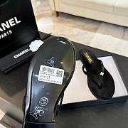 Fortok Chanel Thong Flip-flops Light Pink Suede Black - 6