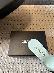 Fortok Chanel CC logo slides Mint 4.5cm - 4