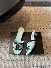 Fortok Chanel CC logo slides Mint 4.5cm - 5