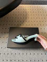 Fortok Chanel CC logo slides Mint 4.5cm - 6