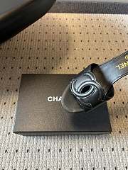 Fortok Chanel CC logo slides Black 4.5cm - 2