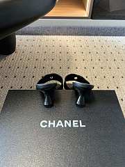 Fortok Chanel CC logo slides Black 4.5cm - 4