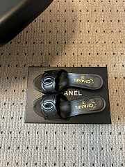 Fortok Chanel CC logo slides Black 4.5cm - 6