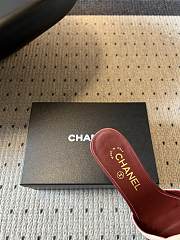 Fortok Chanel CC logo slides Burgundy 4.5cm - 4
