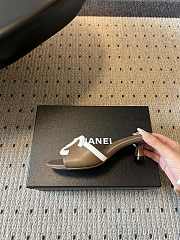 Fortok Chanel CC logo slides Brown 4.5cm - 4
