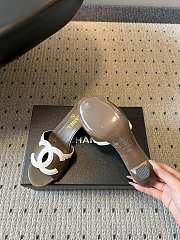 Fortok Chanel CC logo slides Brown 4.5cm - 5