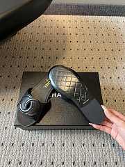 Fortok Chanel CC logo slides Flat Black - 5