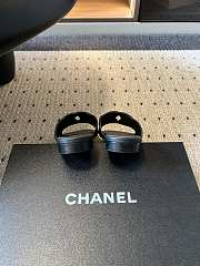 Fortok Chanel CC logo slides Flat Black - 4