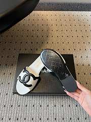 Fortok Chanel CC logo slides Flat White - 2