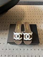 Fortok Chanel CC logo slides Flat Brown - 1