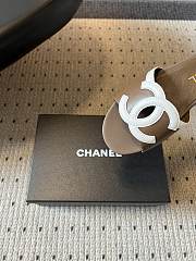 Fortok Chanel CC logo slides Flat Brown - 2