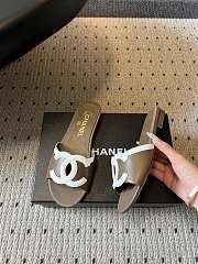 Fortok Chanel CC logo slides Flat Brown - 3