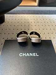 Fortok Chanel CC logo slides Flat Brown - 4