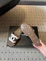 Fortok Chanel CC logo slides Flat Brown - 5