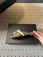 Fortok Chanel CC logo slides Flat Brown - 6