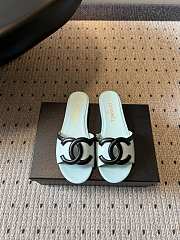 Fortok Chanel CC logo slides Flat Mint - 1