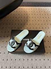 Fortok Chanel CC logo slides Flat Mint - 2