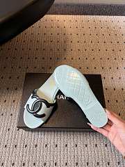 Fortok Chanel CC logo slides Flat Mint - 3