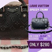 Fortok Louis Vuitton Speedy Trunk 20 Black M14575 13.5 x 11 x 20.5 cm - 1