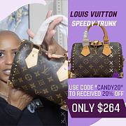 Fortok Louis Vuitton Speedy Trunk 20 Bag Brown & Beige M13146 20.5x13.5x11cm - 1