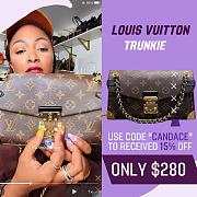 Fortok Louis Vuitton Trunkie Handbag Monogram 25*15*6Cm - 1