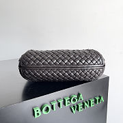 Fortok Bottega Veneta Intrecciato Clicker Bag Dark Chocolate Brown 28*10*24cm - 3