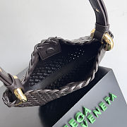 Fortok Bottega Veneta Intrecciato Clicker Bag Dark Chocolate Brown 28*10*24cm - 5