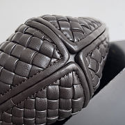 Fortok Bottega Veneta Intrecciato Clicker Bag Dark Chocolate Brown 28*10*24cm - 6