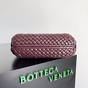 Fortok Bottega Veneta Intrecciato Clicker Bag Burgundy 28*10*24cm - 2